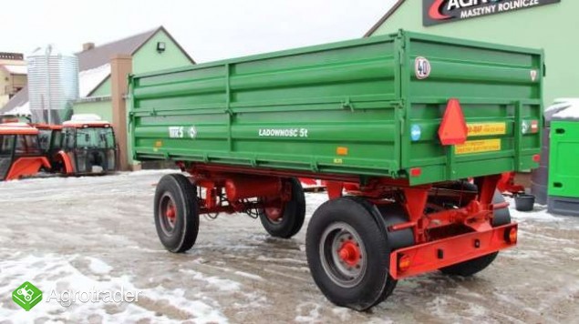 Przyczepa rolnicza ciężarowa 5 ton THK5 jak nowa OKAZJA wywrotka - zdjęcie 4