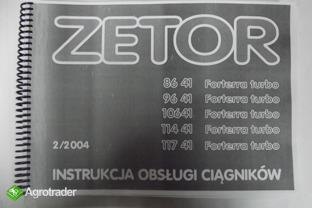 Instrukcja obsługi Zetor FORTERRA TURBO 8641,9641,10641,11441,11741  
