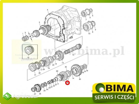 Synchronizator John Deere 6020,6120,6220,6320,6420,6520 - zdjęcie 1
